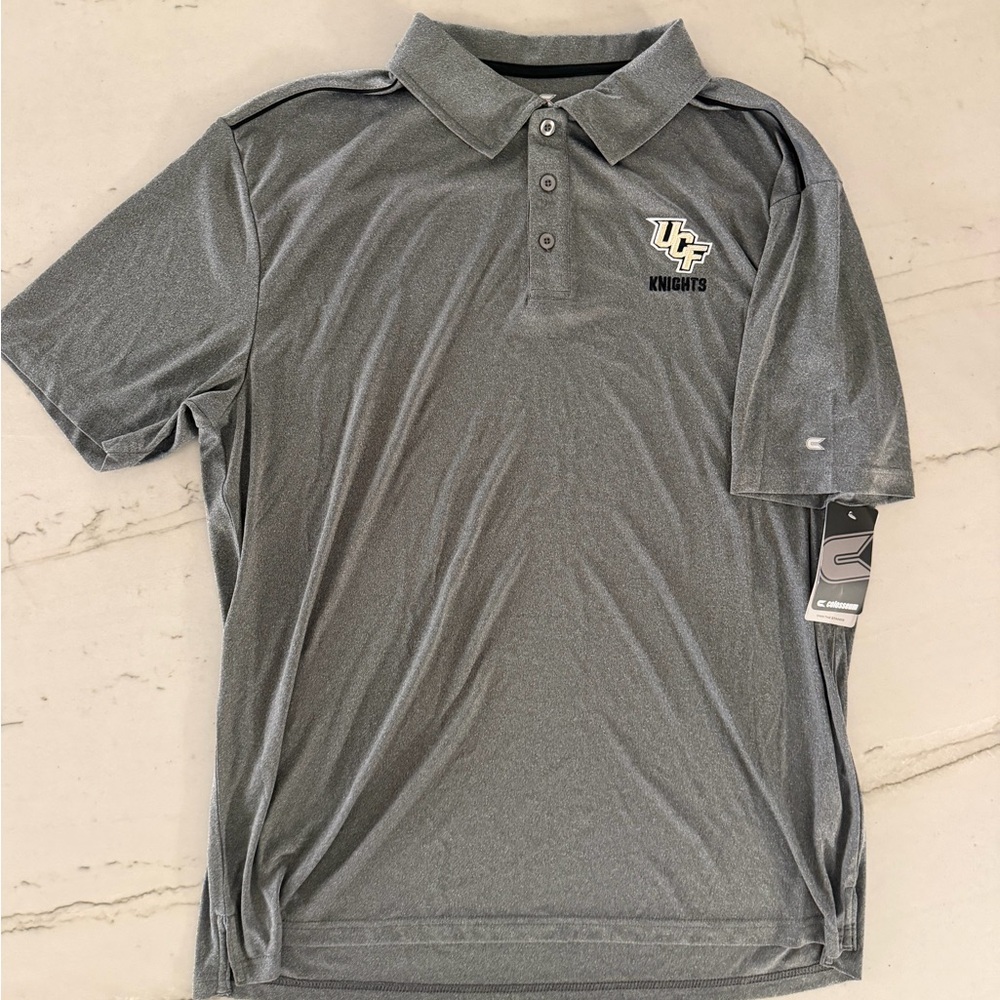 UCF Knights Colosseum Men's Polo Shirt Size XXL Gray NWT